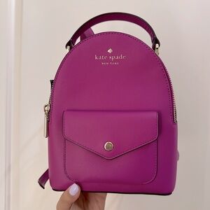 NWT Kate Spade Saffiano Leather Mini Backpack in Baja Rose